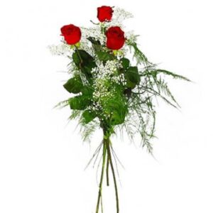 Tre röda rosor - beställ hos Florister i Sverige!