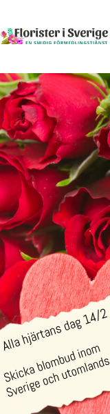 Skicka röda rosor med bud via Florister i Sverige!